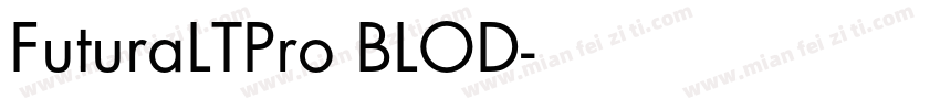 FuturaLTPro BLOD字体转换